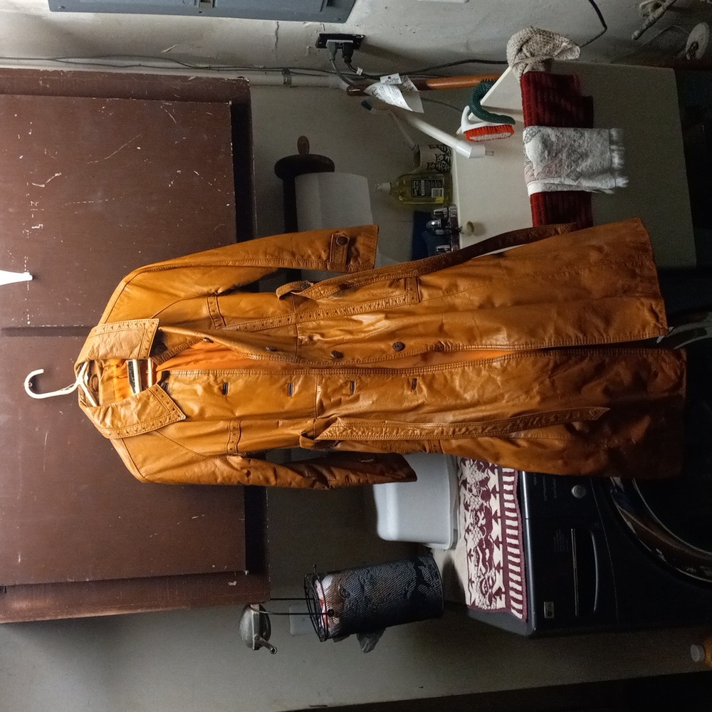 Vintage Women's Leather Trench coat